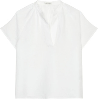Marc O'Polo Linnen blouse normaal Marc O'Polo , White , Dames - 2Xl,Xl,L,M,S,Xs,2Xs