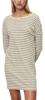 Marc O Polo Long Sleeve Dress Beige,Wit - X-Small,Small,Medium,Large,X-Large