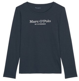 Marc O Polo Long Sleeve Shirt Wit,Blauw - X-Small,Small,Medium,Large,X-Large