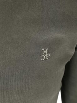 Marc O'Polo Longsleeve Poloshirt Olijfgroen Donkergroen - L,XXL