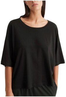 Marc O Polo Lounge Cropped Top * Actie * Zwart - X-Small,Small,Medium,Large,X-Large
