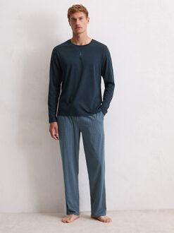 Marc O'Polo Mannen Pyjama Blend & Pair Cotton Donkerblauw - XL