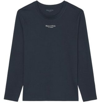 Marc O'Polo Marc O Polo Long Sleeve Round Neck Shirt Blauw - Small,Medium,Large,X-Large,XX-Large