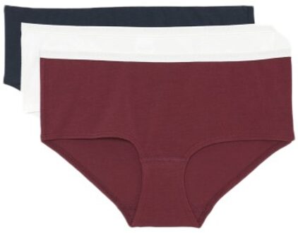 Marc O'Polo Marc O Polo Slim Fit Panty 3 stuks Rood,Wit,Versch.kleure/Patroon,Lila - Medium,Large