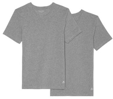 Marc O Polo Men Crew Neck Shirt 2 stuks Zwart,Grijs,Wit,Blauw - Small,Medium,Large,X-Large,XX-Large