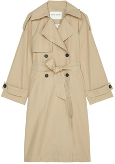Marc O'Polo Ontspannen trenchcoat Marc O'Polo , Beige , Dames - Xl,L,M,S