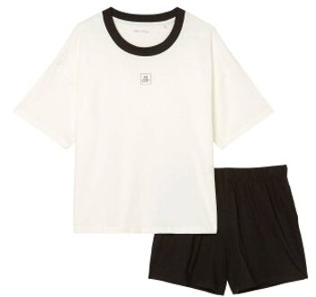 Marc O Polo Organic Cotton Short Pyjama Set * Actie * Roze,Zwart,Wit,Versch.kleure/Patroon - X-Small,Small,Medium,Large,X-Large