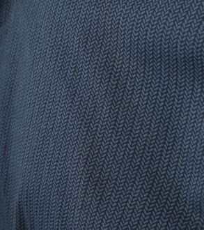 Marc O'Polo Overhemd Print Navy Donkerblauw - M