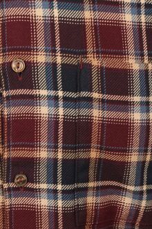 Marc O'Polo Overhemd Ruiten Bordeaux - XL