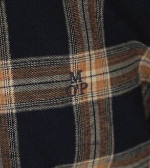 Marc O'Polo Overhemd Ruiten Flanel Donkerblauw - L,M,XL,XXL
