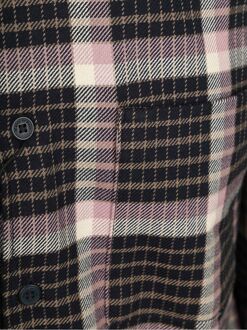 Marc O'Polo Overhemd Ruiten Navy Mauve Roze