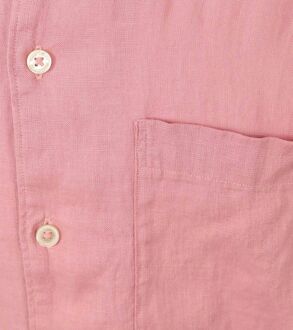 Marc O'Polo Overhemd Short Sleeves Linnen Roze - L,M,XL,XXL