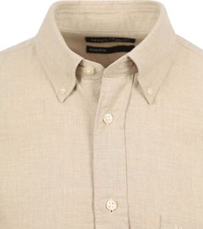 Marc O'Polo Overhemd Twill Beige - L,M,XL,XXL