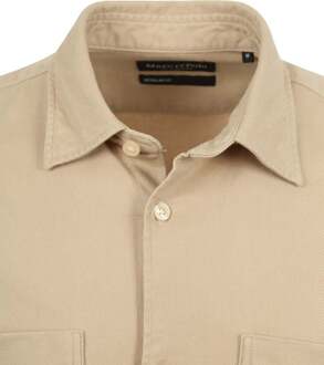 Marc O'Polo Overhemd Twill Flanel Beige - L,XL