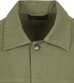 Marc O'Polo Overshirt Oxford Groen - M,XL