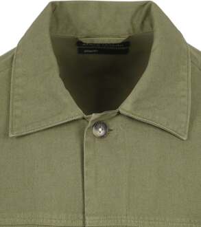 Marc O'Polo Overshirt Oxford Groen - XL