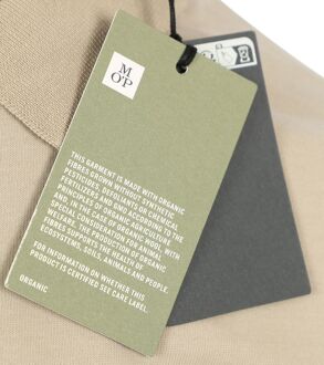 Marc O'Polo Poloshirt Lange Mouwen Beige