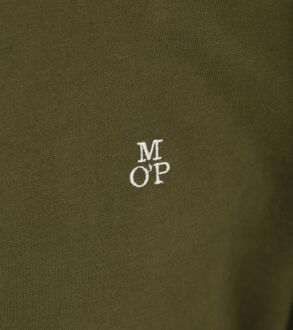 Marc O'Polo Poloshirt Lange Mouwen Groen - XXL