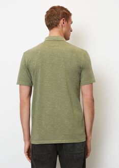 Marc O'Polo Poloshirt Melange Olijfgroen - XL