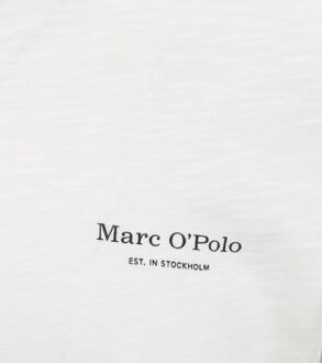 Marc O'Polo Poloshirt Melange Wit - XXL