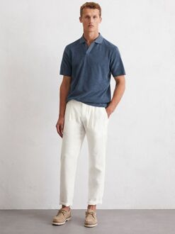 Marc O'Polo Poloshirt Riva Terry Cloth Blauw