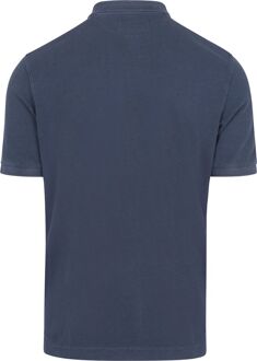 Marc O'Polo Poloshirt Solid Overdye Donkerblauw - XL