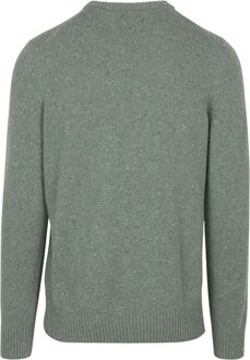 Marc O'Polo Pullover Tweed Wol Blend Groen