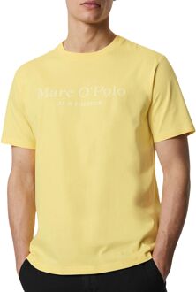 Marc O'Polo Regular Logo Crew Shirt Heren geel - M