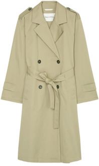 Marc O'Polo Relaxte trenchcoat Marc O'Polo , Green , Dames - 2Xl,Xl,L,M,S,Xs,2Xs,3Xl
