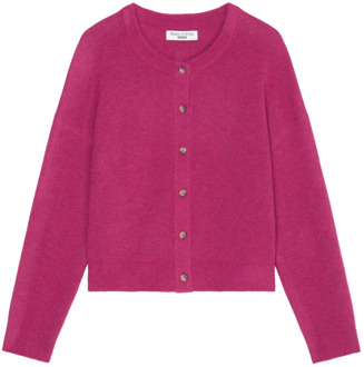 Marc O'Polo Ronde hals cardigan Marc O'Polo , Pink , Dames - Xl,L,M,S,Xs,2Xs
