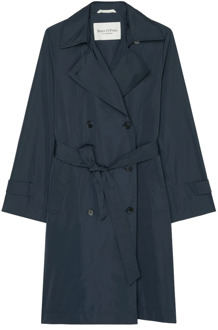 Marc O'Polo Stijlvolle Casual Trench Coat Marc O'Polo , Blue , Dames - 2Xl,Xl,L,M,S,Xs,2Xs