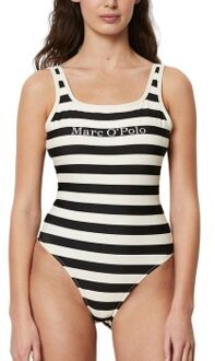 Marc O Polo Stripe Swimsuit Zwart,Wit,Versch.kleure/Patroon - X-Small,Small,Medium,Large,X-Large