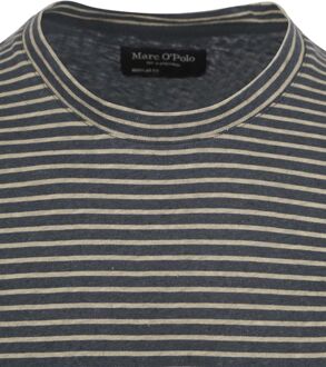 Marc O'Polo T-Shirt Linnen Streep Blauw - L,M,XL,XXL
