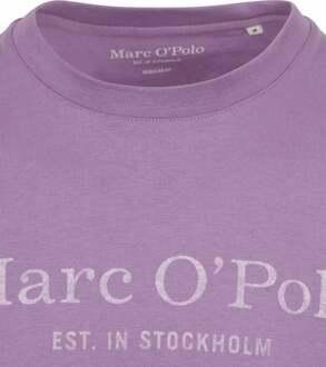 Marc O'Polo T-Shirt Logo Paars - L,XL,XXL