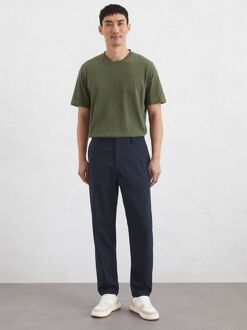 Marc O'Polo T-shirt Slub Stripes Dark Green Groen - L,XXL