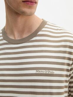 Marc O'Polo T-shirt Stripes Kaki Khaki - L,M,XL,XXL