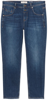 Marc O'Polo Theda boyfriend medium-taille jeans Marc O'Polo , Blue , Dames - W33 L30,W28 L30,W25 L30,W32 L30,W31 L30
