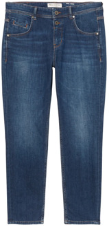 Marc O'Polo Theda boyfriend medium-taille jeans Marc O'Polo , Blue , Dames - W33 L30,W29 L30,W28 L30,W27 L30,W25 L30,W32 L30,W30 L30,W26 L30,W31 L30