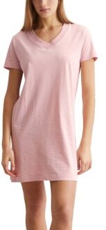 Marc O Polo V-Neck Dress Roze - X-Small,Small,Medium,Large,X-Large