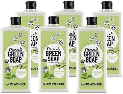 Marcel's Green Soap Afwasmiddel Basilicum & Vetiver gras 6x 500ml