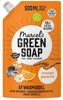 Marcel's Green Soap Afwasmiddel Sinaasappel & Jasmijn Refill