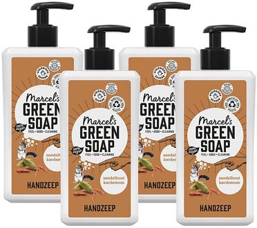 Marcel's Green Soap Handzeep Sandelwood & Kardemom Multipack x4