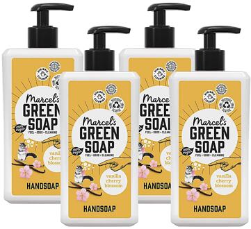 Marcel's Green Soap Handzeep Vanille & Kersenbloesem Multipack x4