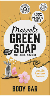 Marcel's Green Soap Showerbar Vanilla & Cherry Blossom 150 gr