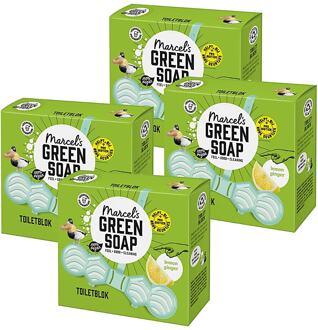 Marcel's Green Soap Toiletblok Citroen & Gember Multipack x4