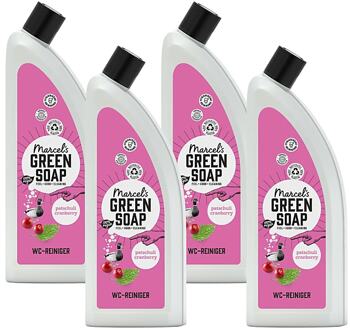 Marcel's Green Soap Toiletreiniger Patchouli & Cranberry Multipack x4