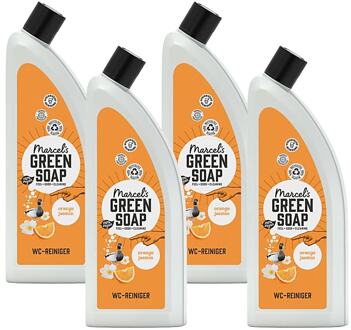 Marcel's Green Soap Toiletreiniger Sinaasappel & Jasmijn Multipack x4
