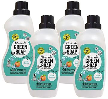 Marcel's Green Soap Wasverzachter Perzik & Jasmijn Multipack x4