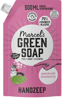 Marcels Green Soap Handzeep Patchouli & Cranberry Navulling 500ML