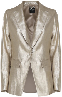 Marciano Blazer Metallic Effect Goud - 44